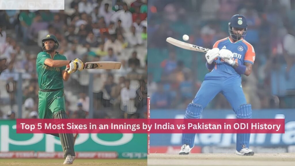 Most Sixes in an Innings by India vs Pakistan in ODI History